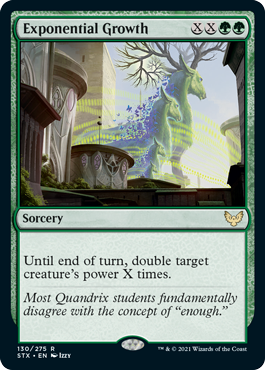 [130]【EN】【FOIL】指数関数的成長/Exponential Growth【STX】[R][緑]