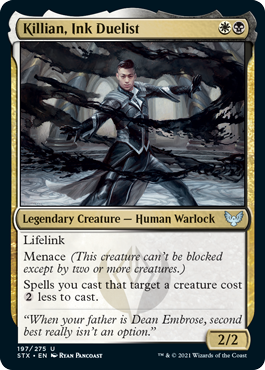 [197]【EN】【FOIL】墨の決闘者、キリアン/Killian, Ink Duelist【STX】[U][多色]