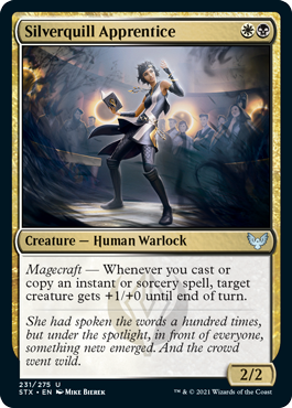 [231]【EN】【FOIL】シルバークイルの初学者/Silverquill Apprentice【STX】[U][多色]