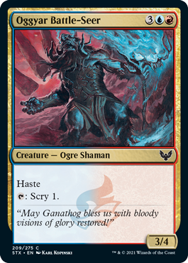 [209]【EN】【FOIL】オグヤールの戦予見者/Oggyar Battle-Seer【STX】[C][多色]