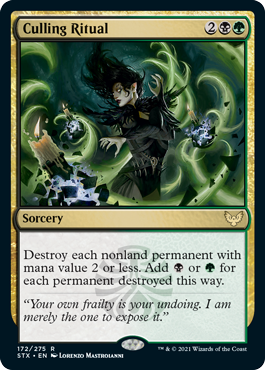 [172]【EN】【FOIL】選別の儀式/Culling Ritual【STX】[R][多色]