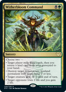 [248]【EN】【FOIL】ウィザーブルームの命令/Witherbloom Command【STX】[R][多色]