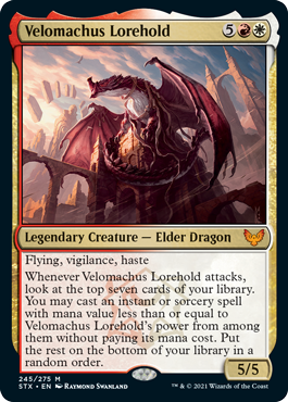 [245]【EN】【FOIL】ヴェロマカス・ロアホールド/Velomachus Lorehold【STX】[M][多色]