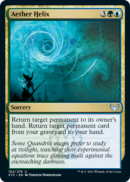 [162]【EN】【FOIL】霊気のらせん/Aether Helix【STX】[U][多色]