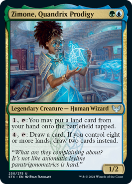 [250]【EN】【FOIL】クアンドリクスの神童、ジモーン/Zimone, Quandrix Prodigy【STX】[U][多色]