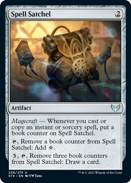 [258]【EN】【FOIL】呪文の鞄/Spell Satchel【STX】[U][茶]
