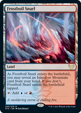 [265]【EN】【FOIL】凍沸の交錯/Frostboil Snarl【STX】[R][土地]