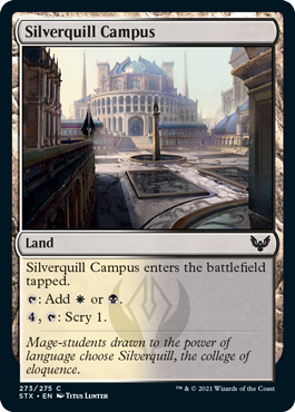 [273]【EN】【FOIL】シルバークイルの学舎/Silverquill Campus【STX】[C][土地]
