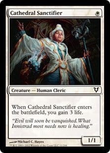 [011]【EN】大聖堂の聖別者/Cathedral Sanctifier【AVR】[C][白]