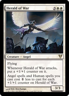 [024]【EN】【FOIL】戦争の伝令/Herald of War【AVR】[R][白]