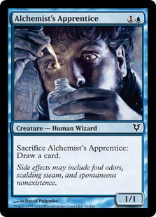 [042]【EN】【FOIL】錬金術師の弟子/Alchemist's Apprentice【AVR】[C][青]