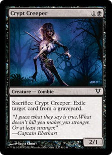 [091]【EN】【FOIL】墓所を歩くもの/Crypt Creeper【AVR】[C][黒]