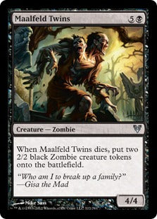 [112]【EN】【FOIL】マルフェルドの双子/Maalfeld Twins【AVR】[U][黒]