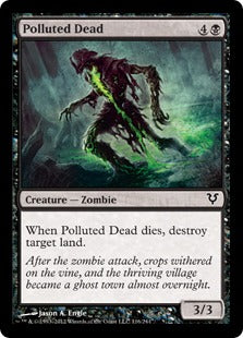 [116]【EN】【FOIL】汚染された死体/Polluted Dead【AVR】[C][黒]
