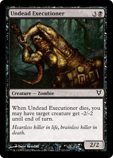 [123]【EN】【FOIL】アンデッドの処刑人/Undead Executioner【AVR】[C][黒]