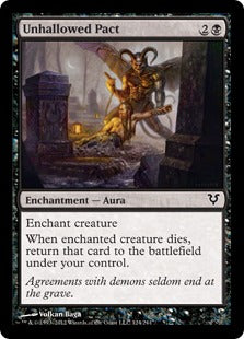 [124]【EN】【FOIL】不浄の契約/Unhallowed Pact【AVR】[C][黒]