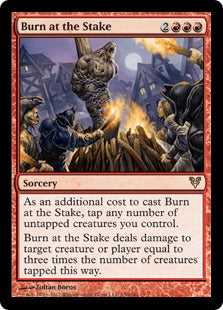 [130]【EN】【FOIL】火炙り/Burn at the Stake【AVR】[R][赤]