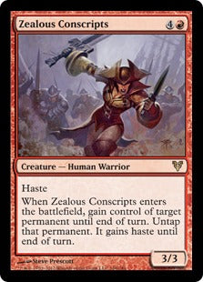 [166]【EN】士気溢れる徴集兵/Zealous Conscripts【AVR】[R][赤]