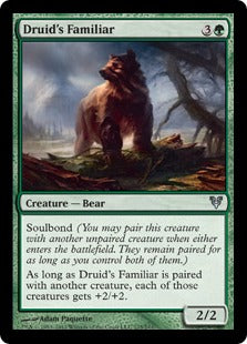 [175]【EN】【FOIL】ドルイドの使い魔/Druid's Familiar【AVR】[U][緑]