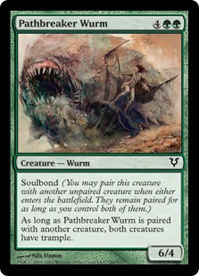 [188]【EN】道壊しワーム/Pathbreaker Wurm【AVR】[C][緑]