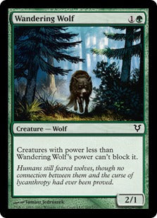 [202]【EN】【FOIL】さまよう狼/Wandering Wolf【AVR】[C][緑]