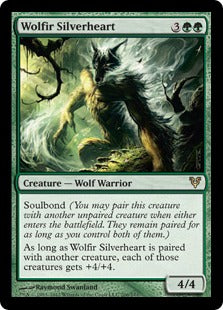 [206]【EN】ウルフィーの銀心/Wolfir Silverheart【AVR】[R][緑]