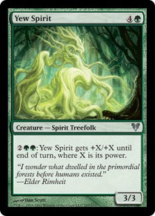 [207]【EN】【FOIL】イチイの精/Yew Spirit【AVR】[U][緑]