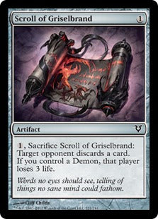[221]【EN】【FOIL】グリセルブランドの巻物/Scroll of Griselbrand【AVR】[C][茶]