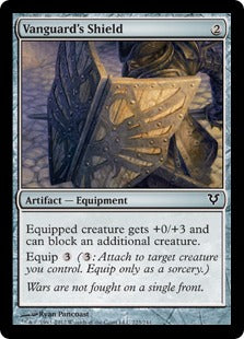 [223]【EN】【FOIL】先兵の盾/Vanguard's Shield【AVR】[C][茶]