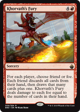 [059]【EN】コルバスの憤怒/Khorvath's Fury【BBD】[R][赤]