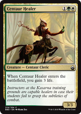 [219]【EN】ケンタウルスの癒し手/Centaur Healer【BBD】[C][多色]
