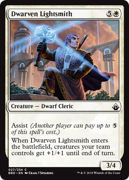 [027]【EN】【FOIL】ドワーフの光鍛冶/Dwarven Lightsmith【BBD】[C][白]