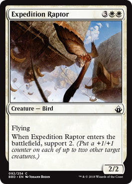 [092]【EN】【FOIL】探検の猛禽/Expedition Raptor【BBD】[C][白]