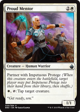 [020]【EN】【FOIL】誇らしい師匠/Proud Mentor【BBD】[U][白]