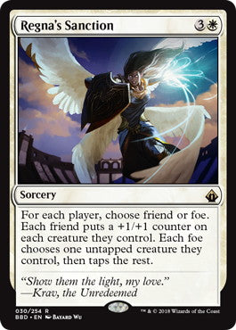 [030]【EN】【FOIL】レグナの承認/Regna's Sanction【BBD】[R][白]