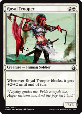 [104]【EN】【FOIL】近衛の強兵/Royal Trooper【BBD】[C][白]