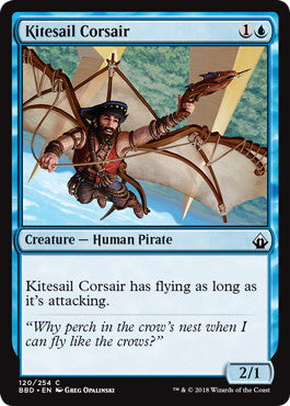 [120]【EN】【FOIL】帆凧の海賊/Kitesail Corsair【BBD】[C][青]