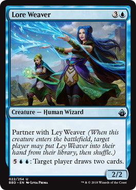 [022]【EN】【FOIL】知識の紡ぎ手/Lore Weaver【BBD】[U][青]