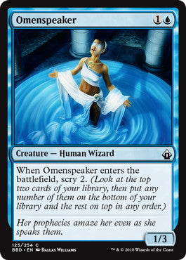 [125]【EN】【FOIL】前兆語り/Omenspeaker【BBD】[C][青]