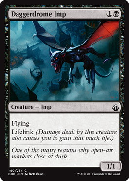 [140]【EN】【FOIL】短剣広場のインプ/Daggerdrome Imp【BBD】[C][黒]