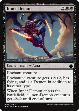 [048]【EN】【FOIL】内なる悪魔/Inner Demon【BBD】[U][黒]
