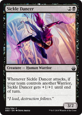 [050]【EN】【FOIL】鎌の踊り手/Sickle Dancer【BBD】[C][黒]
