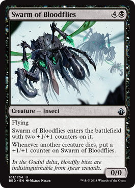 [161]【EN】【FOIL】血蠅の大群/Swarm of Bloodflies【BBD】[U][黒]