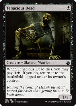 [163]【EN】【FOIL】執拗な死者/Tenacious Dead【BBD】[U][黒]