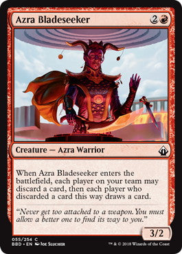[055]【EN】【FOIL】アズラの求刃者/Azra Bladeseeker【BBD】[C][赤]