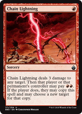 [171]【EN】【FOIL】稲妻の連鎖/Chain Lightning【BBD】[U][赤]
