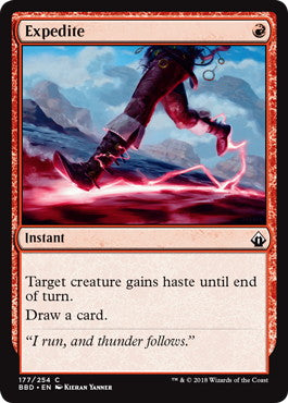 [177]【EN】【FOIL】促進/Expedite【BBD】[C][赤]