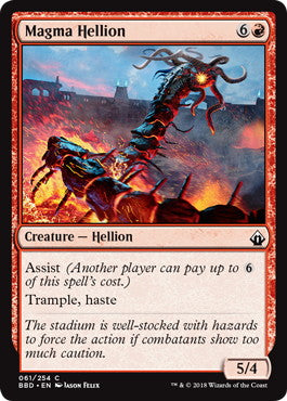 [061]【EN】【FOIL】マグマのヘリオン/Magma Hellion【BBD】[C][赤]