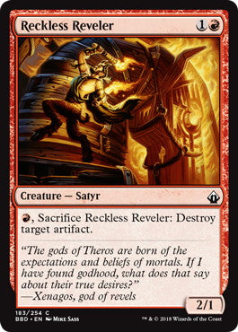 [183]【EN】【FOIL】無謀な歓楽者/Reckless Reveler【BBD】[C][赤]