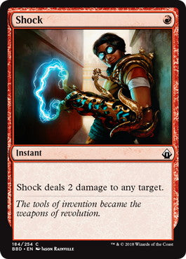 [184]【EN】【FOIL】ショック/Shock【BBD】[C][赤]